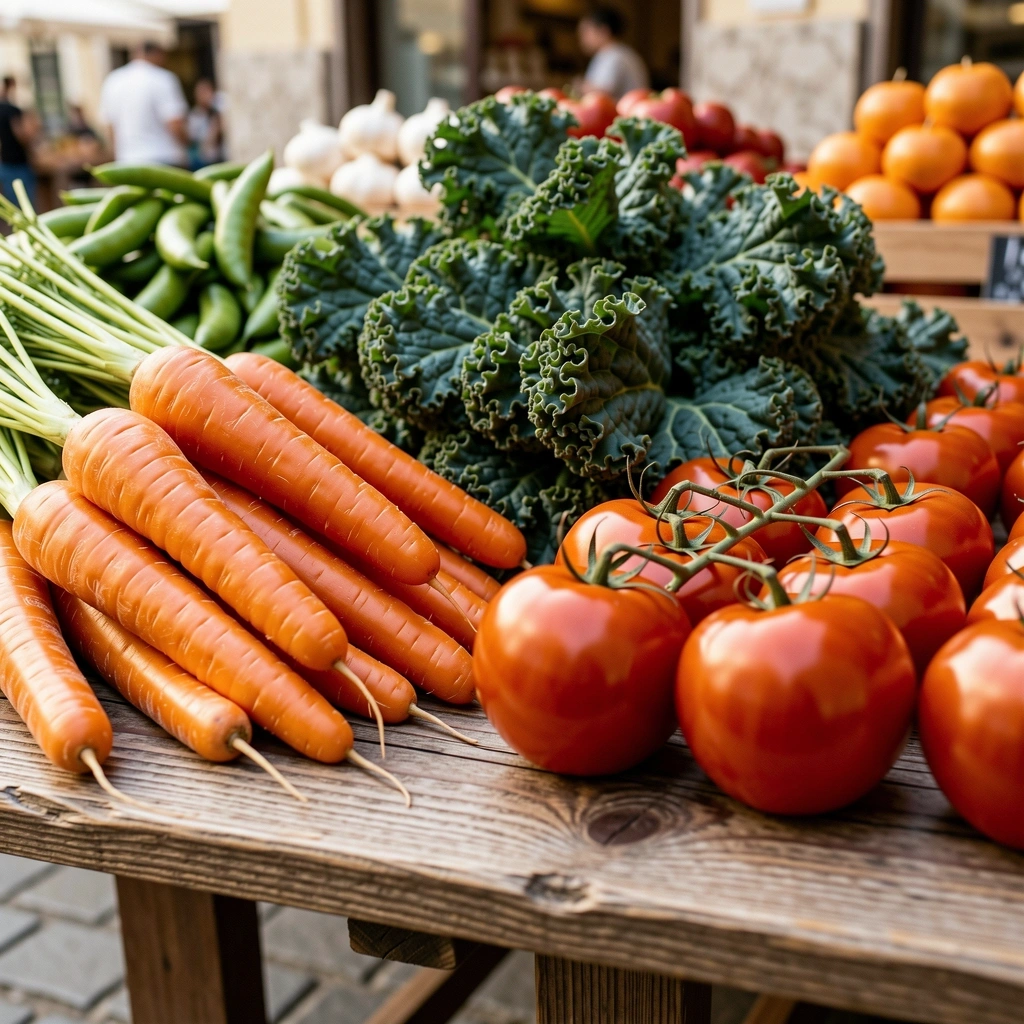 Verdure fresche di stagione